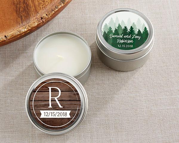 Personalized Travel Candle - Birthday Personalized Travel Candle - Winter 