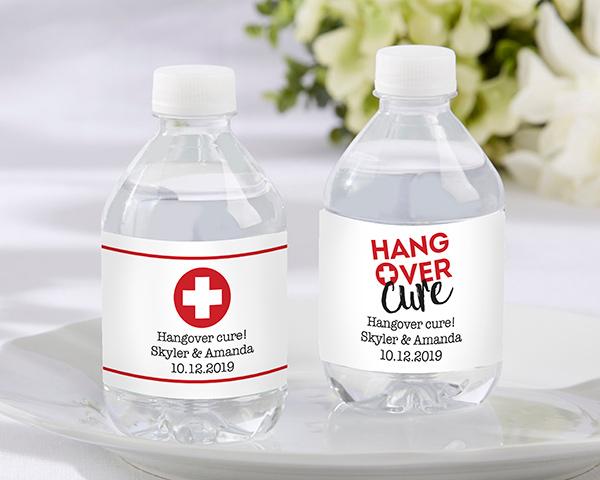Personalized Water Bottle Labels - Kate's Nautical Wedding Collection Personalized Water Bottle Labels - Hangover 