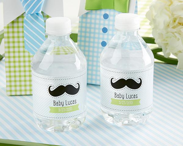 Personalized Water Bottle Labels - Kate's Nautical Wedding Collection Personalized Water Bottle Labels-Kate's "Little Man" Collection 