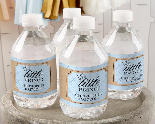 Personalized Water Bottle Labels - Kate's Nautical Wedding Collection Personalized Water Bottle Labels - Little Prince 