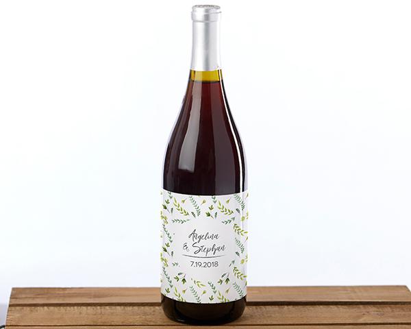 Personalized Wine Bottle Labels - Fall Personalized Wine Bottle Labels - Botanical Garden 