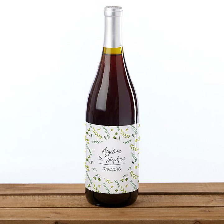 Personalized Wine Bottle Labels Personalized Wine Bottle Labels - Botanical Garden 