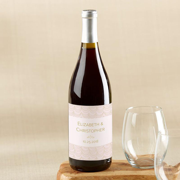 Personalized Wine Bottle Labels Personalized Wine Bottle Labels - Modern Romance 