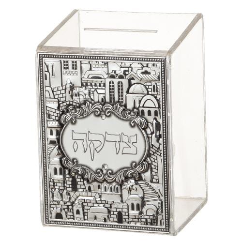 Perspex Tzedakah Box 11*8 Cm With Plaque 3838 
