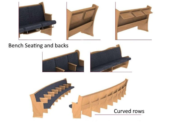 Pews & Chairs For Synagogue & Temple Seating 