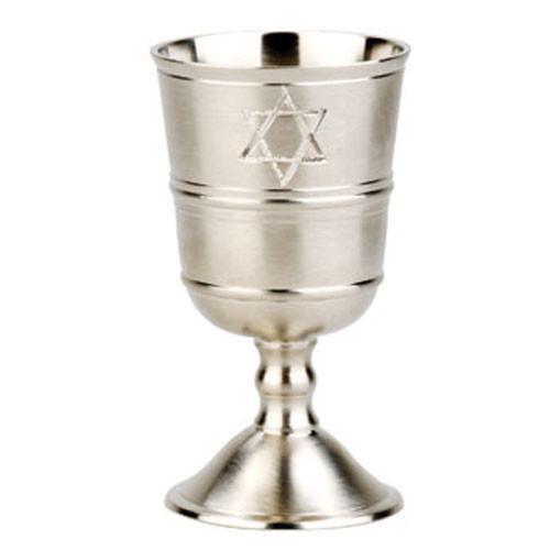 Pewter Plated Wine Cup Bar amp; Bat Mitzvah 