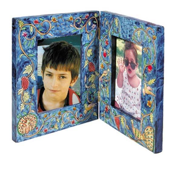 Picture Frame - double- Peacock 