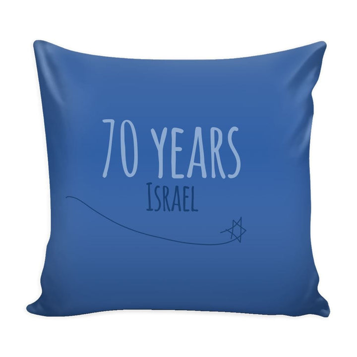 Pillow Case & Insert - Israel's 70th! Pillows Blue 