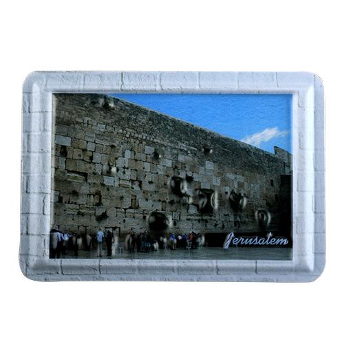 Plastic Bold Magnet 8x6 Cm, The Western Wall In Jerusalem 5153 