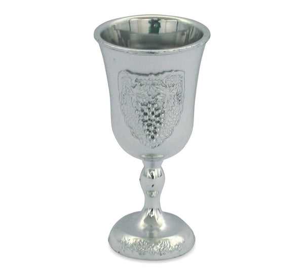 Plastic Kiddush Cup, Silver Color 8.5cm 6464 