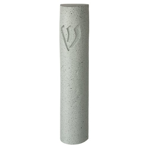 Polyresin 12 Cm, Stone - Like, Gray Color Mezuzahs, Mezuzah, Jewish Door Post Scroll 