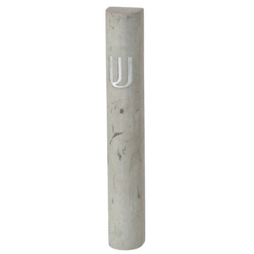 Polyresin "cement" Mezuzah 15 Cm, Light Gray Mezuzahs, Mezuzah, Jewish Door Post Scroll 