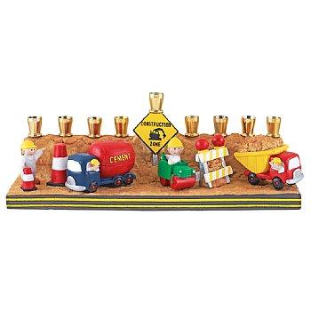 Polyresin Construction Menorah 