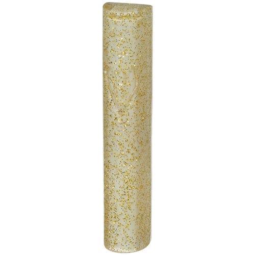 Polyresin Mezuzah 12 Cm- Gold Glitter Mezuzahs, Mezuzah, Jewish Door Post Scroll 