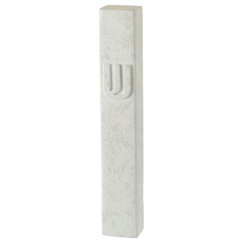 Polyresin Stone- Like Mezuzah 12 Cm Gray Color Mezuzahs, Mezuzah, Jewish Door Post Scroll 