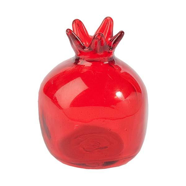 Pomegranate - Glass - Large- Red 