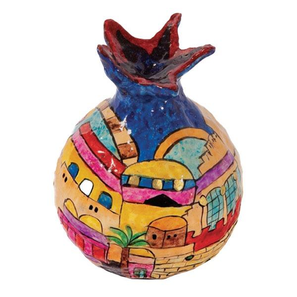 Pomegranate - Paper Mache - Large - Jerusalem 