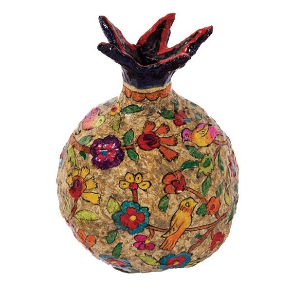 Pomegranate - Paper Mache - Large - Natural 