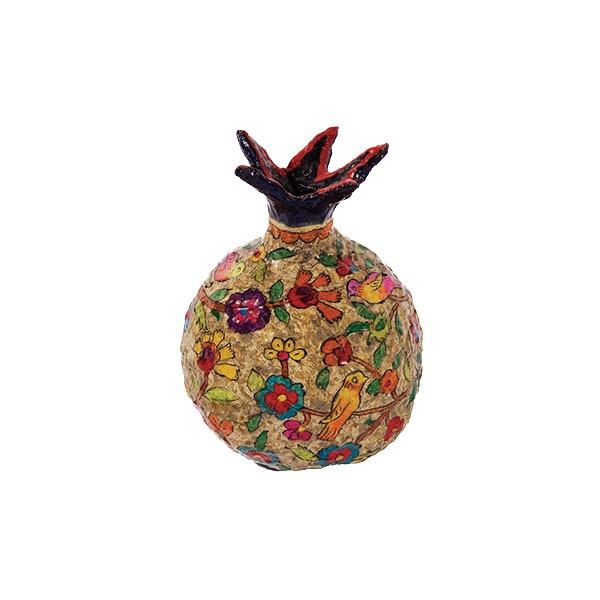 Pomegranate - Paper Mache - Small - Natural 