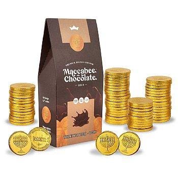 Premium Quality Belgian Milk Nut-Free Hanukkah Chocolate Gelt 