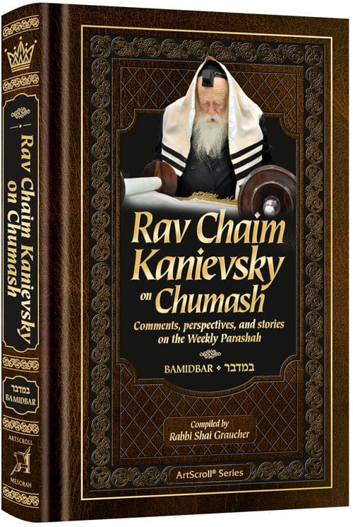 Rav chaim kanievsky on chumash - bamidbar Jewish Books 