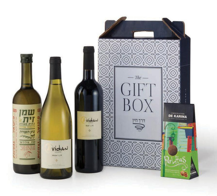 Recanati Wines Olive Oil And Choclate Gift Box 