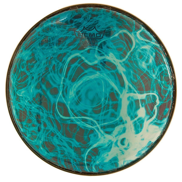 Remo Skyndeep Clear Tone R Series Doumbek Head 10"x1/2" - Turquoise Mist Doumbek Heads 