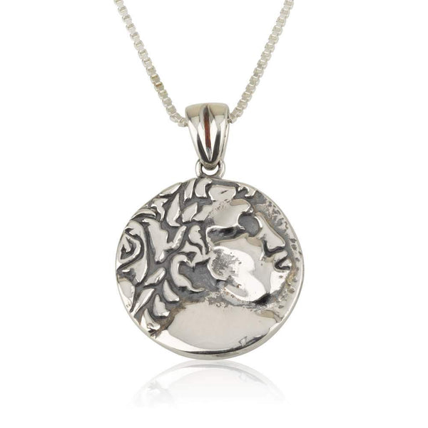 Replica of "A Silver Half Shekel" pendant crafted from 925 sterling silver Jewish Jewelry 
