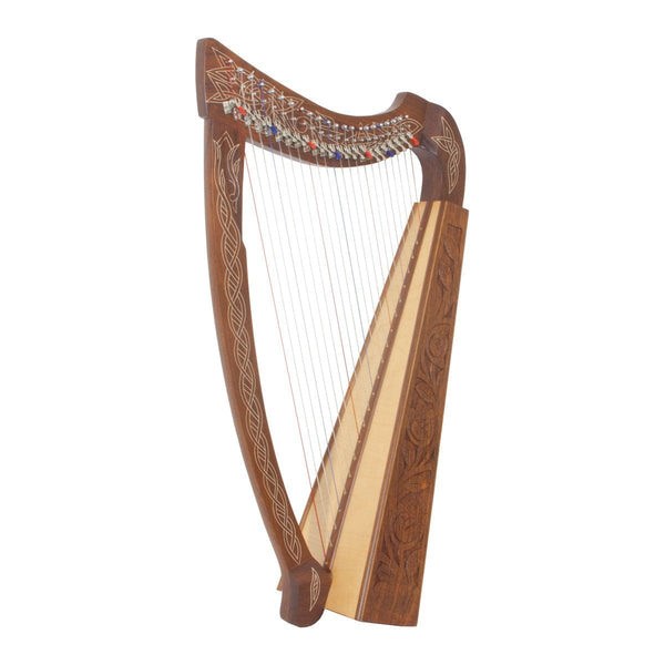 Roosebeck Heather Harp 22-String Chelby Levers, Sheesham Thistle *Blemished Celtic Style Harp 