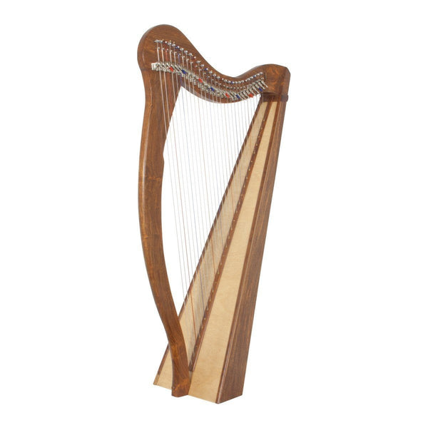 Roosebeck Minstrel Harp 29-String, Chelby Levers Sheesham 5 Panel Celtic Style Harp 