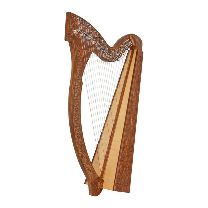 Roosebeck Minstrel Harp 29-String Chelby Levers Sheesham Vine Celtic Style Harp 