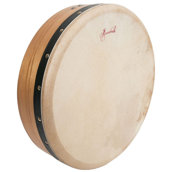 Roosebeck Pretuned Mulberry Bodhran Single-Bar 14-by-3.5-inch Fixed Head Bodhrans 