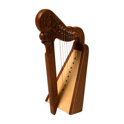 Rosewood Harp 8 Nylon Strings with Brass levers 