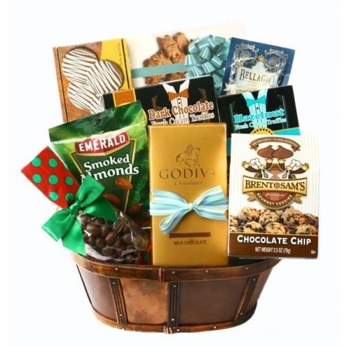 Rosh Hashanah Basket Of Gourmet Treats Gift Basket 