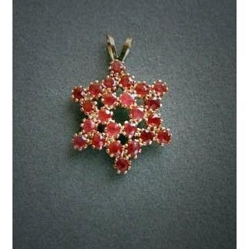 Rubies In Star Of David Pendant None Thanks 