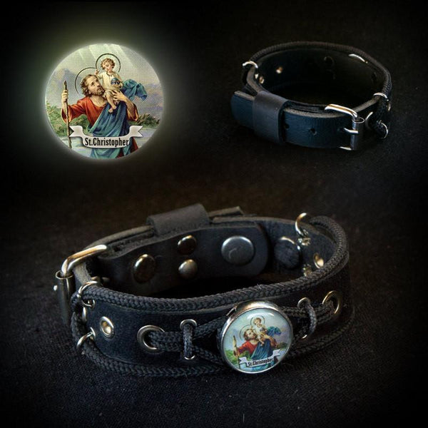 Saint Christopher Bracelet, St. Christopher Jewelry Wristband For Her 