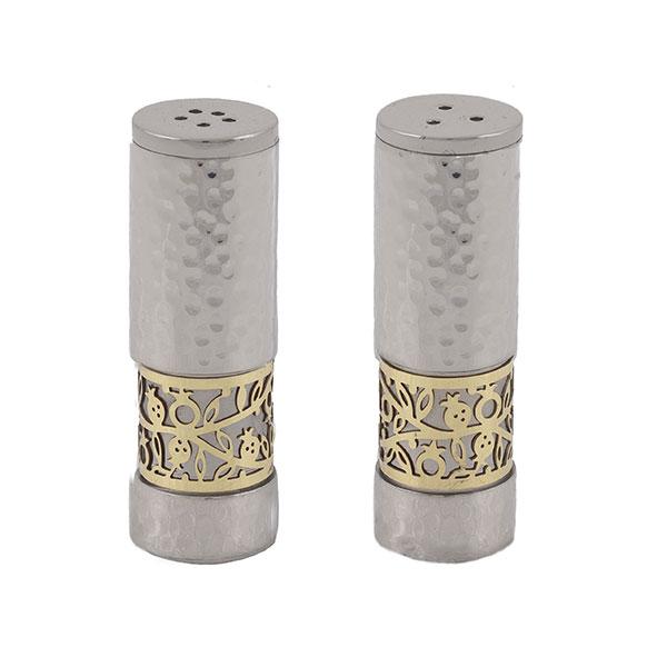 Salt & Pepper Shakers + Metal Cutout - Hammerwork 