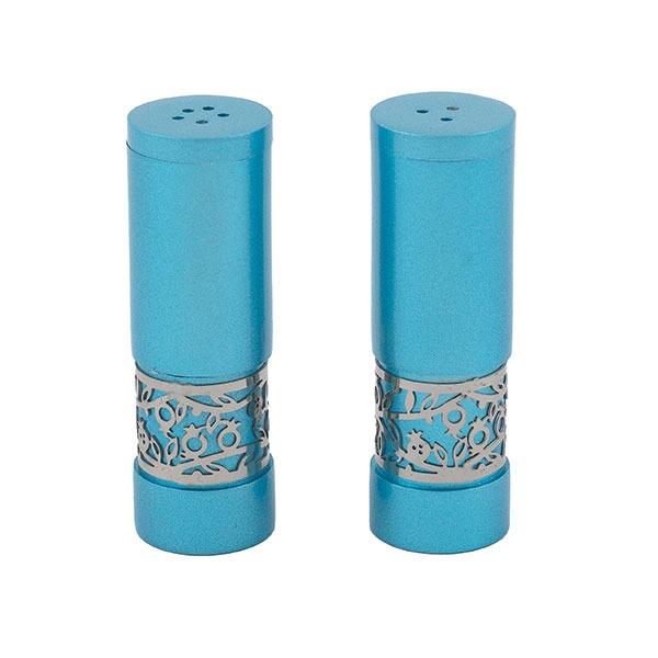 Salt & Pepper Shakers + Metal Cutout - Turquoise 