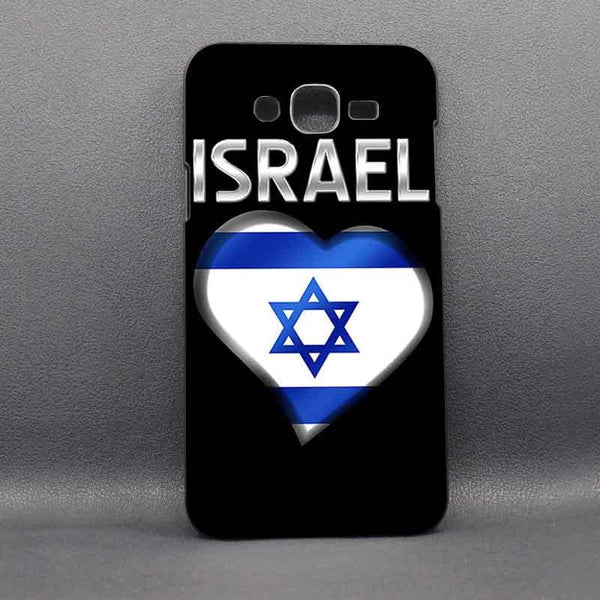 Samsung Galaxy Hard Case - Israeli Flag In Heart technology 
