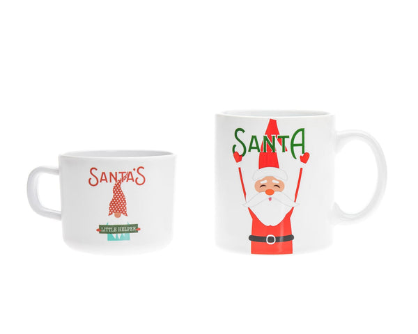 Santa And Little Mug S2 Big Mn SANTA AND LITTLE MUG S2 BIG MN 