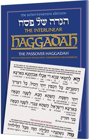 Schottenstein ed. interlinear haggadah (h/c) Jewish Books 