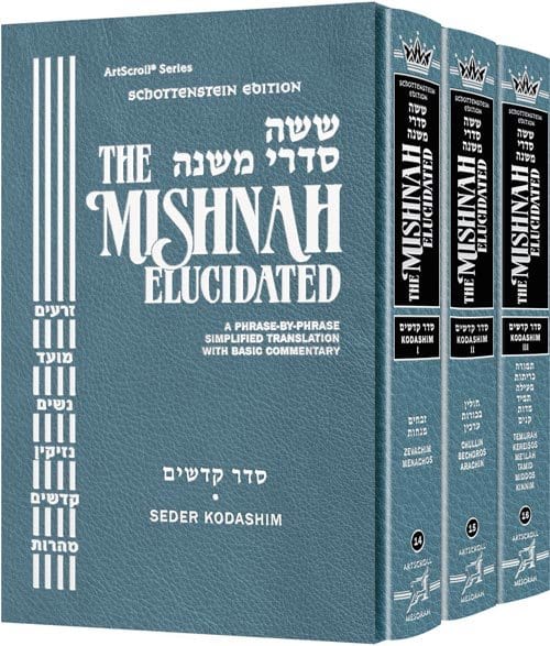 Schottenstein edition mishnah elucidated kodashim set Jewish Books 
