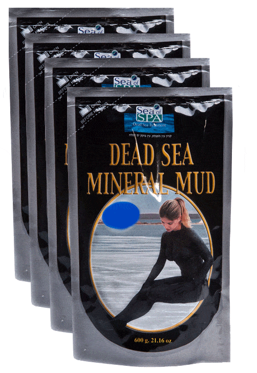 Sea Of Spa Bags Contains 2.4 Kg (4 X 600 Gr), Dead Sea Mud 