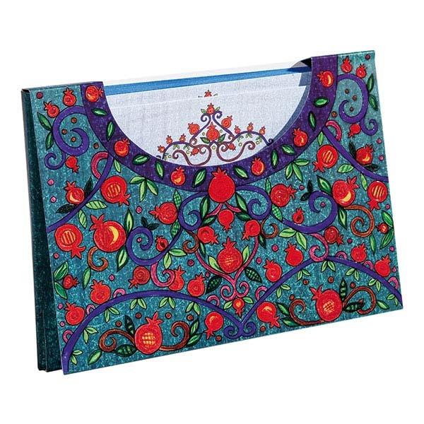 Set of 10 Notelets & Envelopes - Large - Pomegranate 