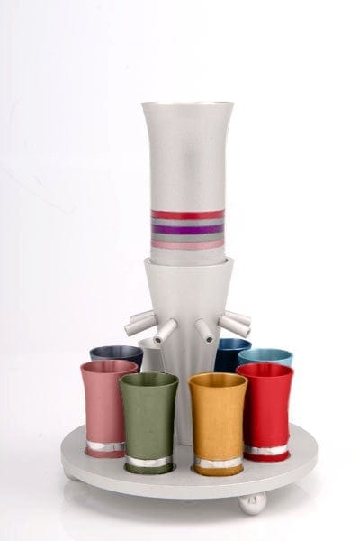SET OF 8 CUPS Kiddush Cup Multi - fountain014 