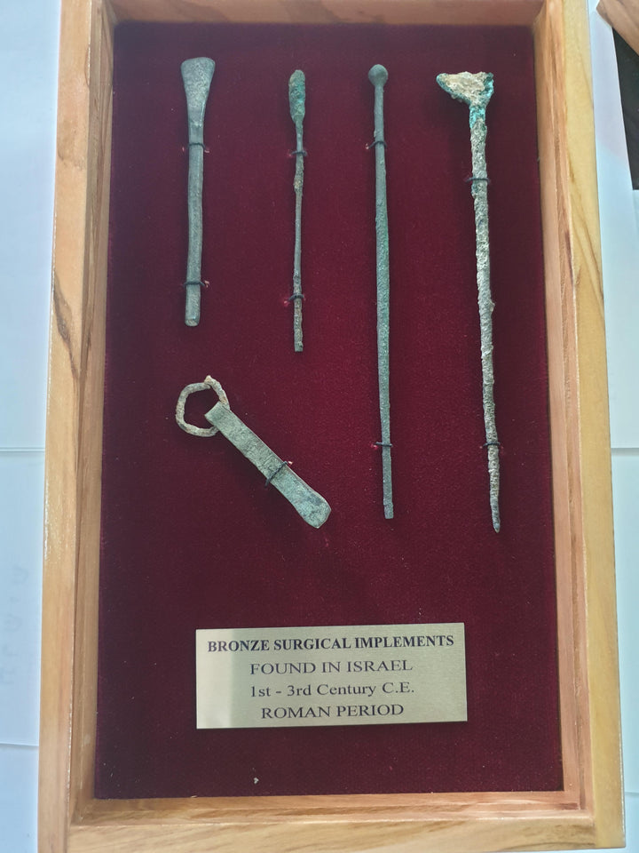 Set of Bronze Medical Instruments 