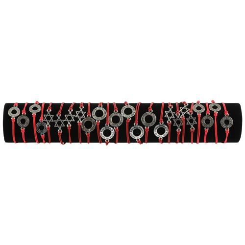 Set Of Red Bracelets Assorted Designs (x24) 4628 