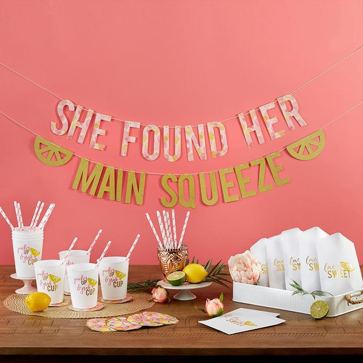 She Found Her Main Squeeze 49 Piece Party Kit She Found Her Main Squeeze 49 Piece Party Kit 