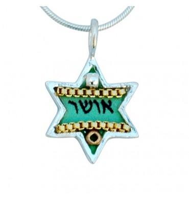 Shiny Star of David Necklace - Small Happiness Star 