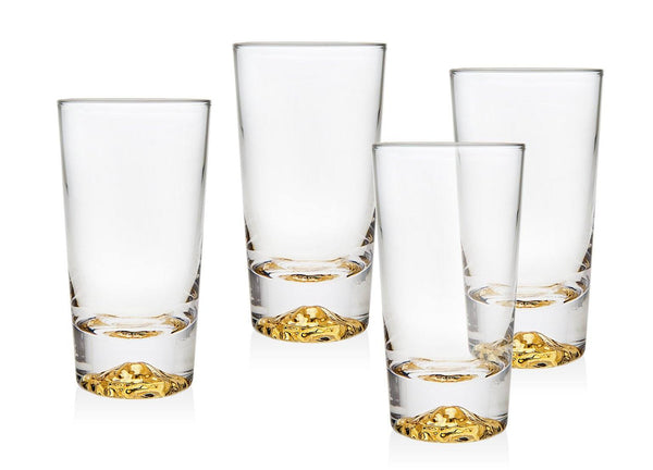 Sierra Gold S/4 4oz Glasses SIERRA GOLD S/4 4oz GLASSES 